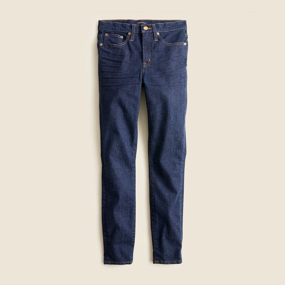 JCREW 9" high-rise toothpick jean in Classic Rinse Wash, size 29
